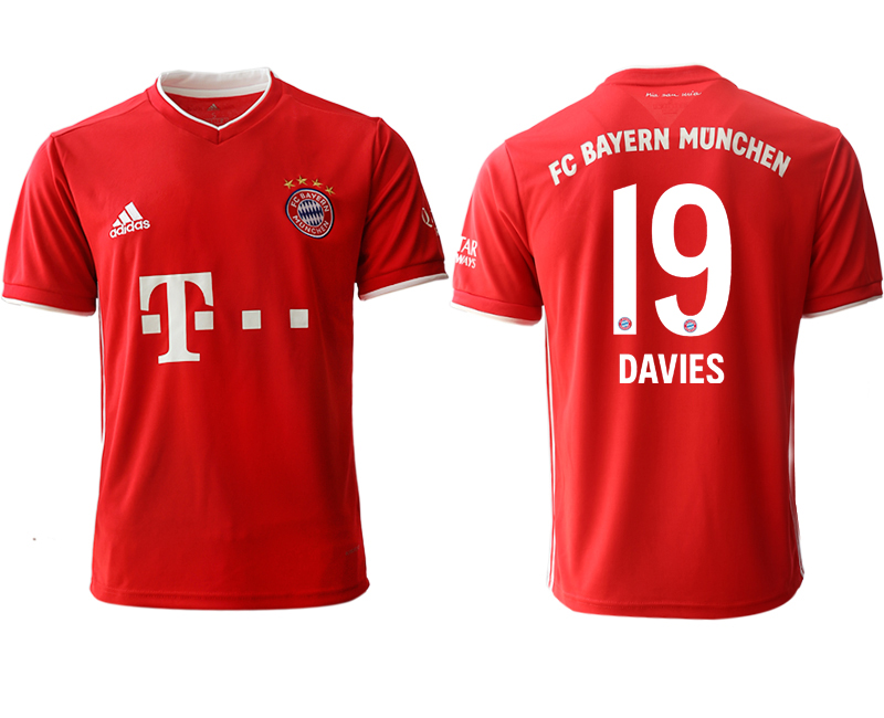 Men 2020-2021 club Bayern Munich home aaa version #19 red Soccer Jerseys